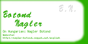 botond nagler business card